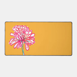 Artistieke kleurrijke bloem bureaumat