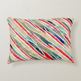 Artistieke kleurrijke hand kraft abstract patroon  accent kussen