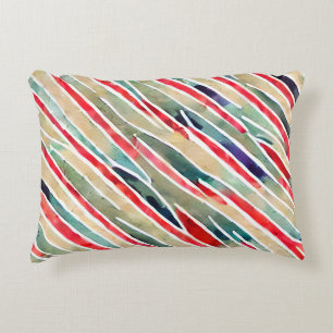 Artistieke kleurrijke hand kraft abstract patroon accent kussen