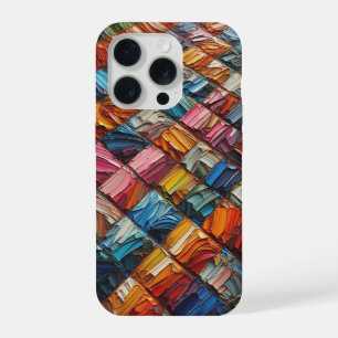 Artistieke Kleurrijke Olieverf Hoesje - Levendig iPhone 15 Pro Case