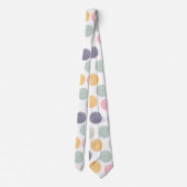 artistieke kleurrijke pastelpaal stropdas (Achterkant)