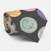 artistieke kleurrijke pastelpaal stropdas (Opgerold)