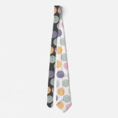 artistieke kleurrijke pastelpaal stropdas (Achterkant)