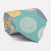 artistieke kleurrijke pastelpaal stropdas (Opgerold)