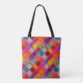 Artistieke kleurrijke zoekopdrachten tote bag (Achterkant)