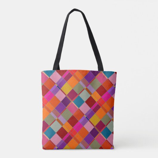 Artistieke kleurrijke zoekopdrachten tote bag (Achterkant)