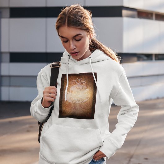 Artistieke koffiebeker hoodie