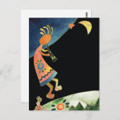 Artistieke Kokopelli Blank Briefkaart (Voorkant / Achterkant)