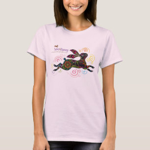 Artistieke konijn t-shirt