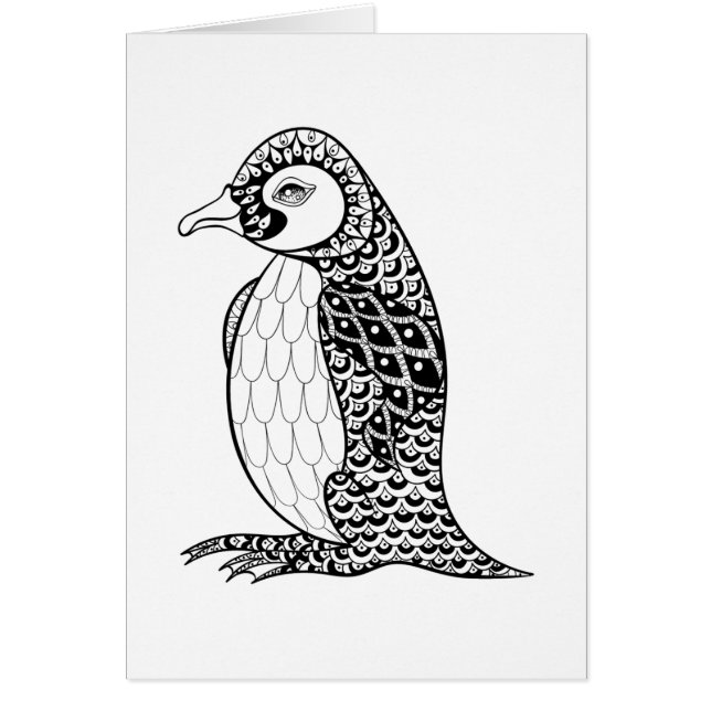 Artistieke koning Penguin Zendoodle (Voorkant)