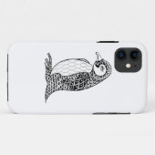Artistieke koning Penguin Zendoodle Case-Mate iPhone Case (Achterkant (horizontaal))