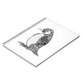 Artistieke koning Penguin Zendoodle Notitieboek (Linkerzijde)