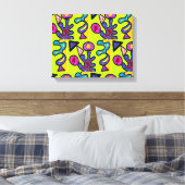 Artistieke koralen canvas afdruk (Insitu (Slaapkamer))