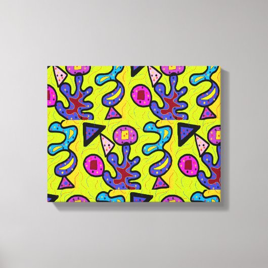 Artistieke koralen canvas afdruk (Voorkant)