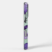 Artistieke Kosmos Bloemen op Blauw Case-Mate iPhone Case (Achterkant / Rechts)