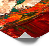 Artistieke Labrador Dog Abstract Poster (Hoek)