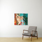 Artistieke Labradorhond Abstract Wandkleed (In Situ (horizontaal))