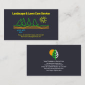 Artistieke landschapsstructuur Sun Doodle Garden S Visitekaartje (Voorkant / Achterkant)