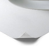 Artistieke latte schuim textuur op hete cacao poster (Hoek)