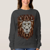 Artistieke leeuwenkop Portret - Lion Sweatshirt (Voorkant)