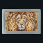 Artistieke leeuwenkrans Ovale gordel Gesp<br><div class="desc">Artistieke Lion Face</div>