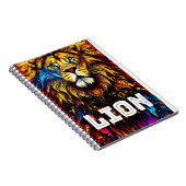 Artistieke leeuwigerkleurenplash notitieboek (Rechterzijde)