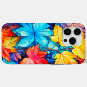 Artistieke levendige gevallen herfst bladeren illu Case-Mate iPhone case (Achterkant (horizontaal))