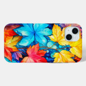Artistieke levendige gevallen herfst bladeren illu Case-Mate iPhone case (Achterkant (horizontaal))