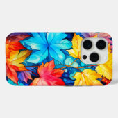 Artistieke levendige gevallen herfst bladeren illu Case-Mate iPhone case (Achterkant (horizontaal))