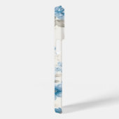 Artistieke lichte pastelblauwe Rozen Case-Mate iPhone Case (Achterkant / Rechts)