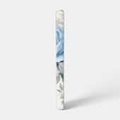 Artistieke lichte pastelblauwe Rozen Samsung Galaxy Hoesje (Linkerkant)