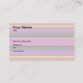 Artistieke LIght Kleurrijke Stripes Visitekaartje (Voorkant)