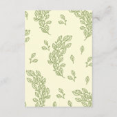 Artistieke lijn verlaat bruiloft informatiekaartje (Achterkant)