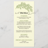 Artistieke lijn verlaat bruiloft menu (Voorkant)