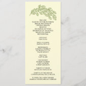 Artistieke lijn verlaat bruiloft programmakaart (Voorkant)