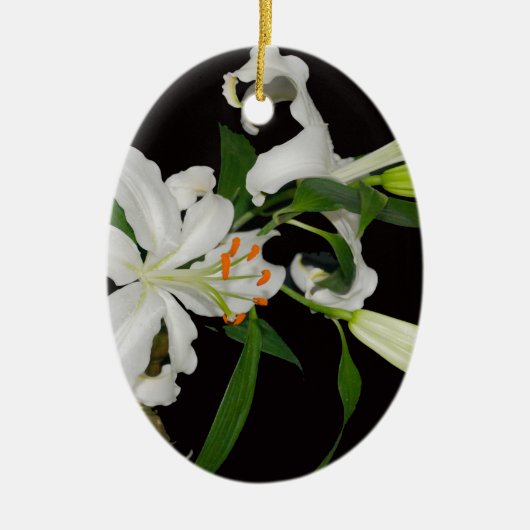 Artistieke Lily Collectie-1 Keramisch Ornament (Voorkant)