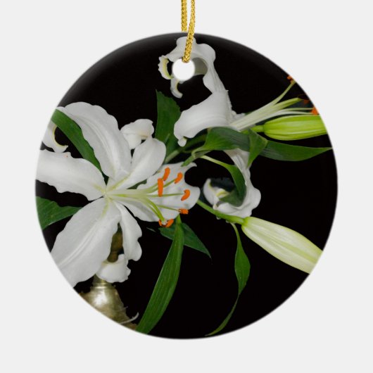 Artistieke Lily Collectie-1 Keramisch Ornament (Voorkant)