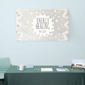 Artistieke Lotus Flower Mandala Holistic Healer Bu Spandoek (Beurs)