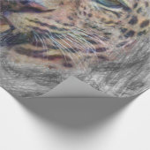 artistieke luipaard cadeaupapier (Hoek)