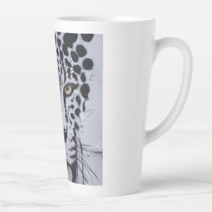 Artistieke Luipaard Portret Wilde Dieren Hoodie & Latte Mok