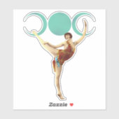 Artistieke  Maan Dancer Sticker (Vel)