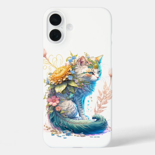 Artistieke Majestic kat illustratie Case-Mate iPhone Case (Achterkant)