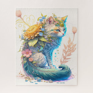 Artistieke Majestic kat illustratie Legpuzzel