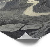 Artistieke Middeleeuwse Landschap Digitale Kunst S Poster (Hoek)