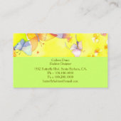 Artistieke Mode met heipster Butterfly Visitekaartje (Achterkant)