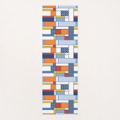 Artistieke moderne kunst geschenk papier Mondriaan Yogamat (Voorkant)