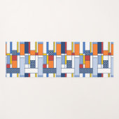 Artistieke moderne kunst geschenk papier Mondriaan Yogamat (Voorkant (horizontaal))