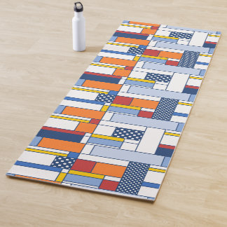 Artistieke moderne kunst geschenk papier Mondriaan Yogamat