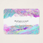 Artistieke moderne LOGO hier Bedankt Visitekaartje (Voorkant)