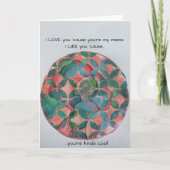 Artistieke Moederdag Kaart (Voorkant)